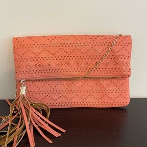 Coral clutch/crossbody